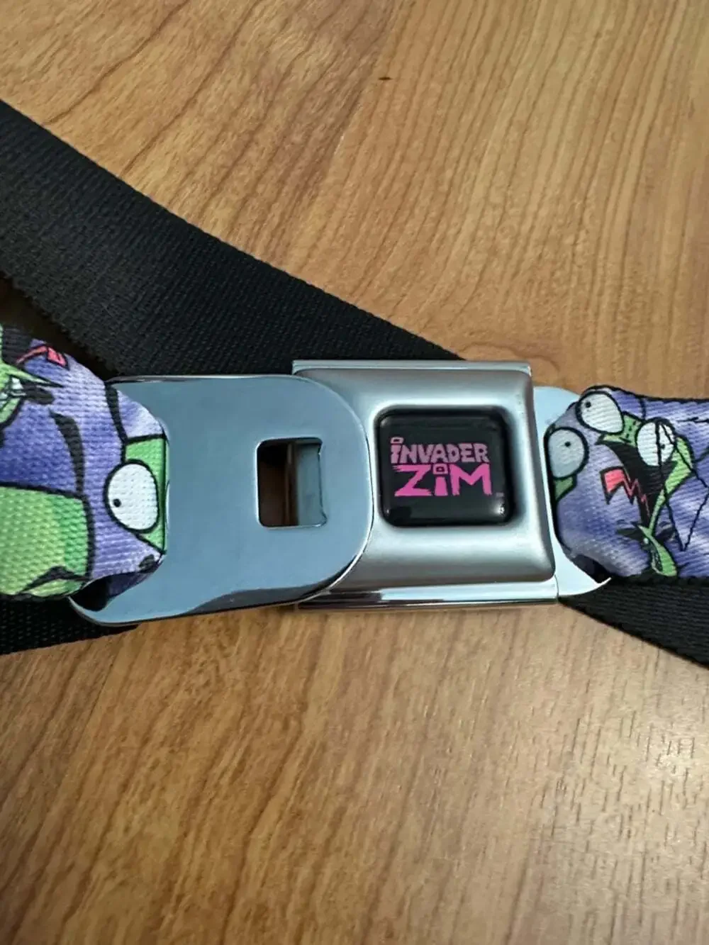 Invader Zim GIR Seatbelt Belt Nickelodeon Adjustable Purple Cartoon Buckle